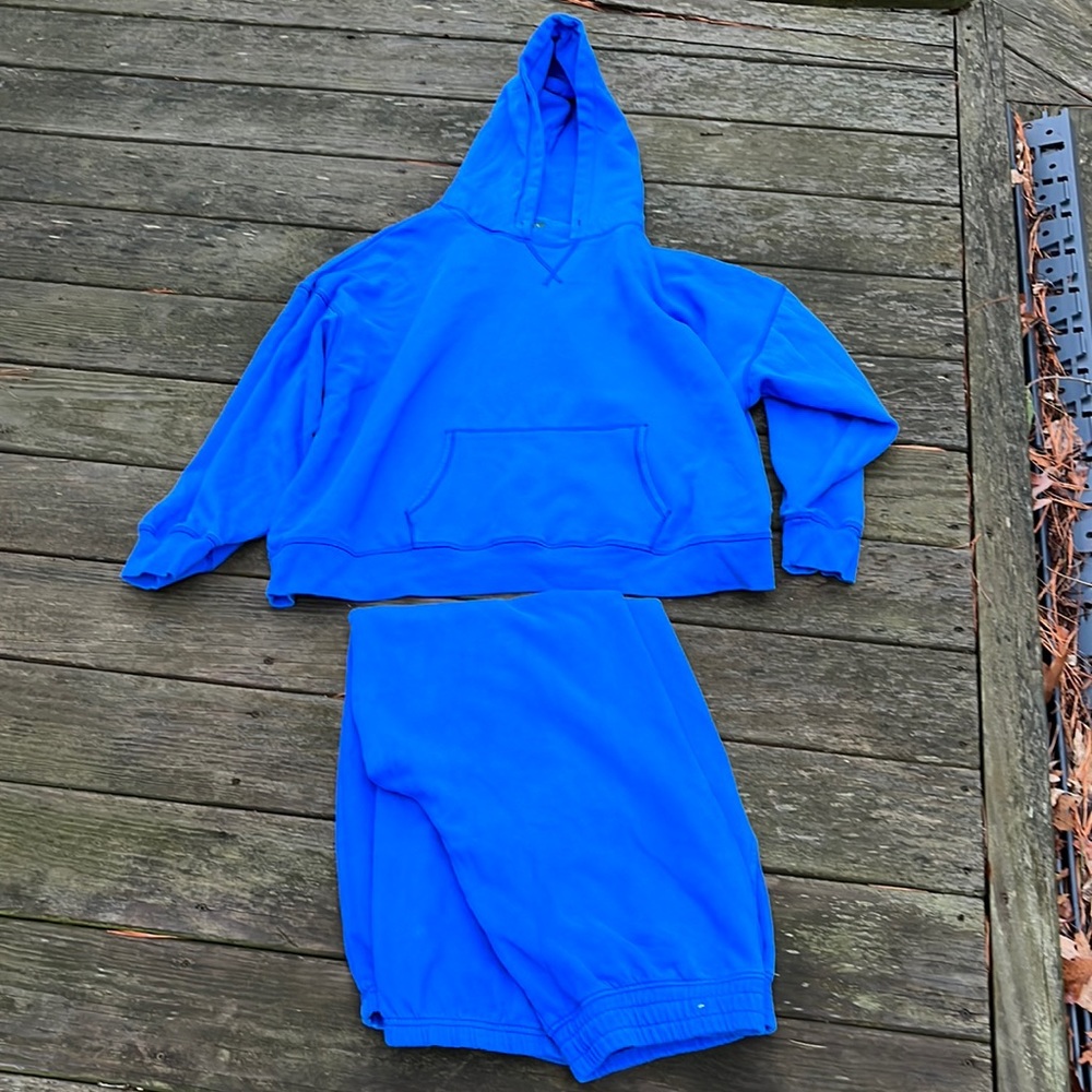 American Eagle Royal Blue Jogger Set XL